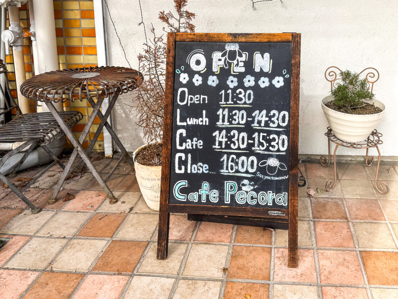 2025年11月 Cafe Pecora 看板2