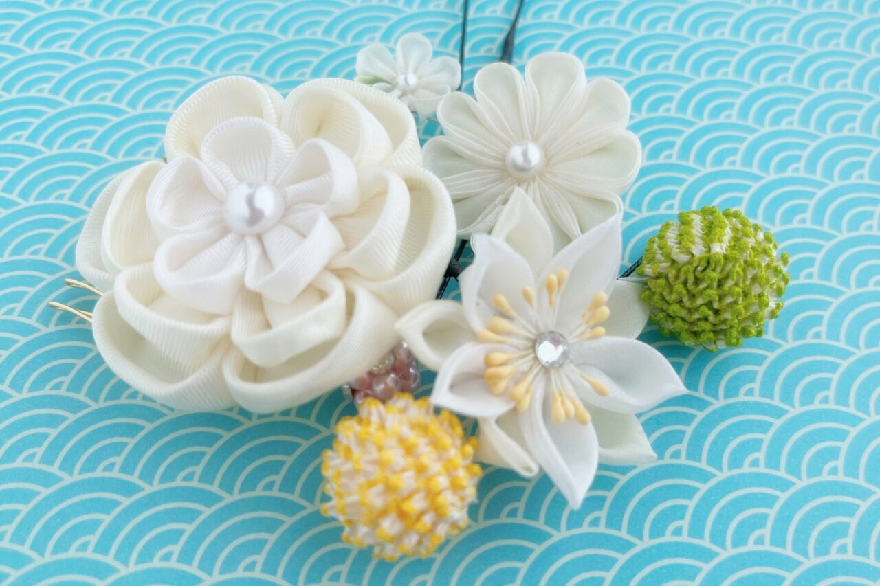 2026年1月 羽二重の花飾りHanakazari 2