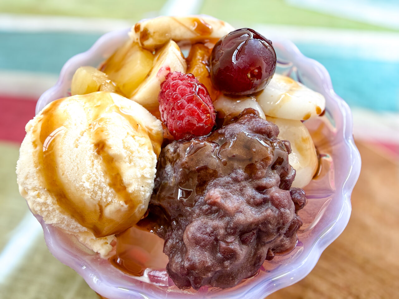 Rons Cafe クリーム白玉あんみつ