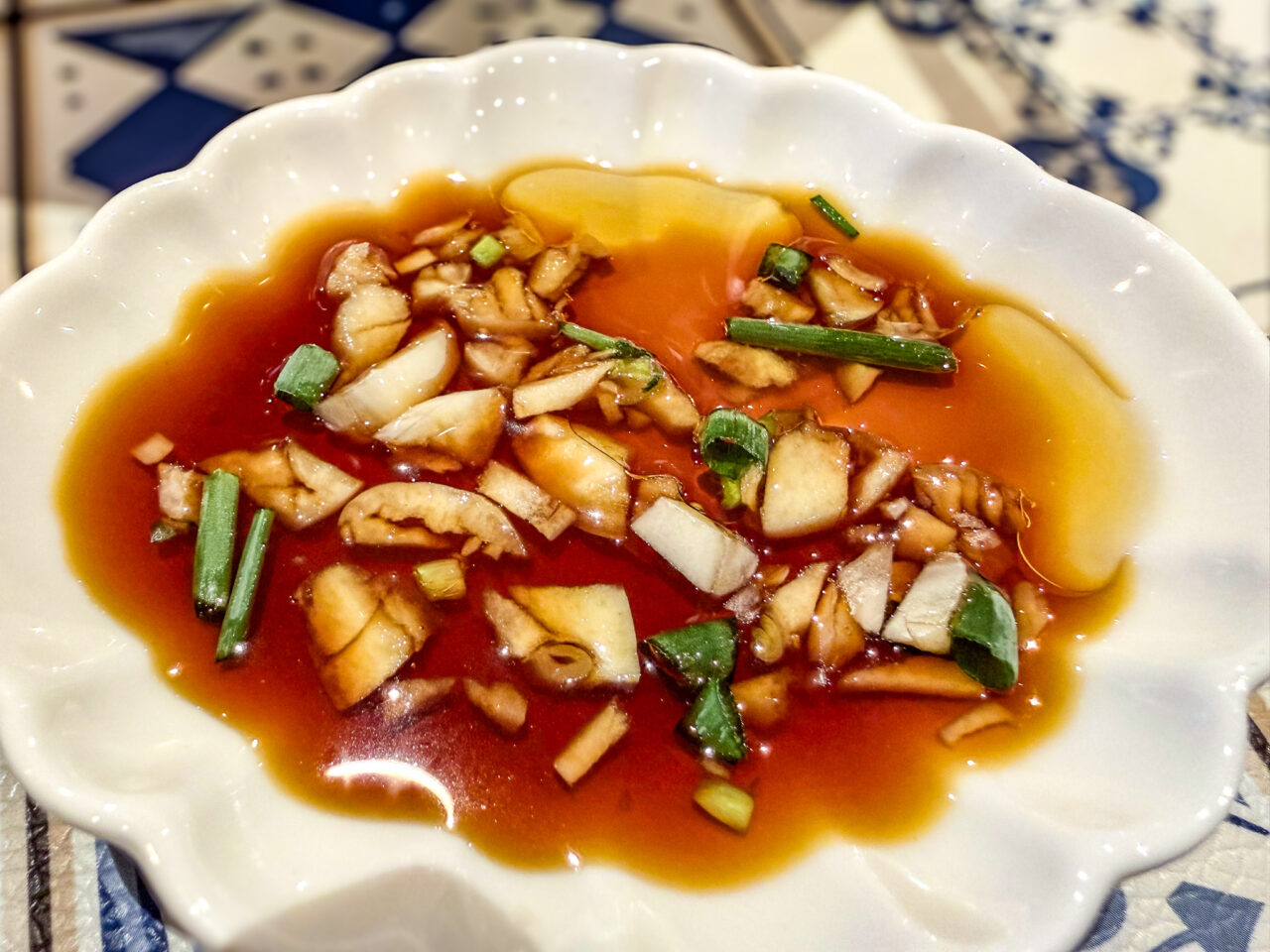 士気麻辣湯麺の焼き餃子のタレ